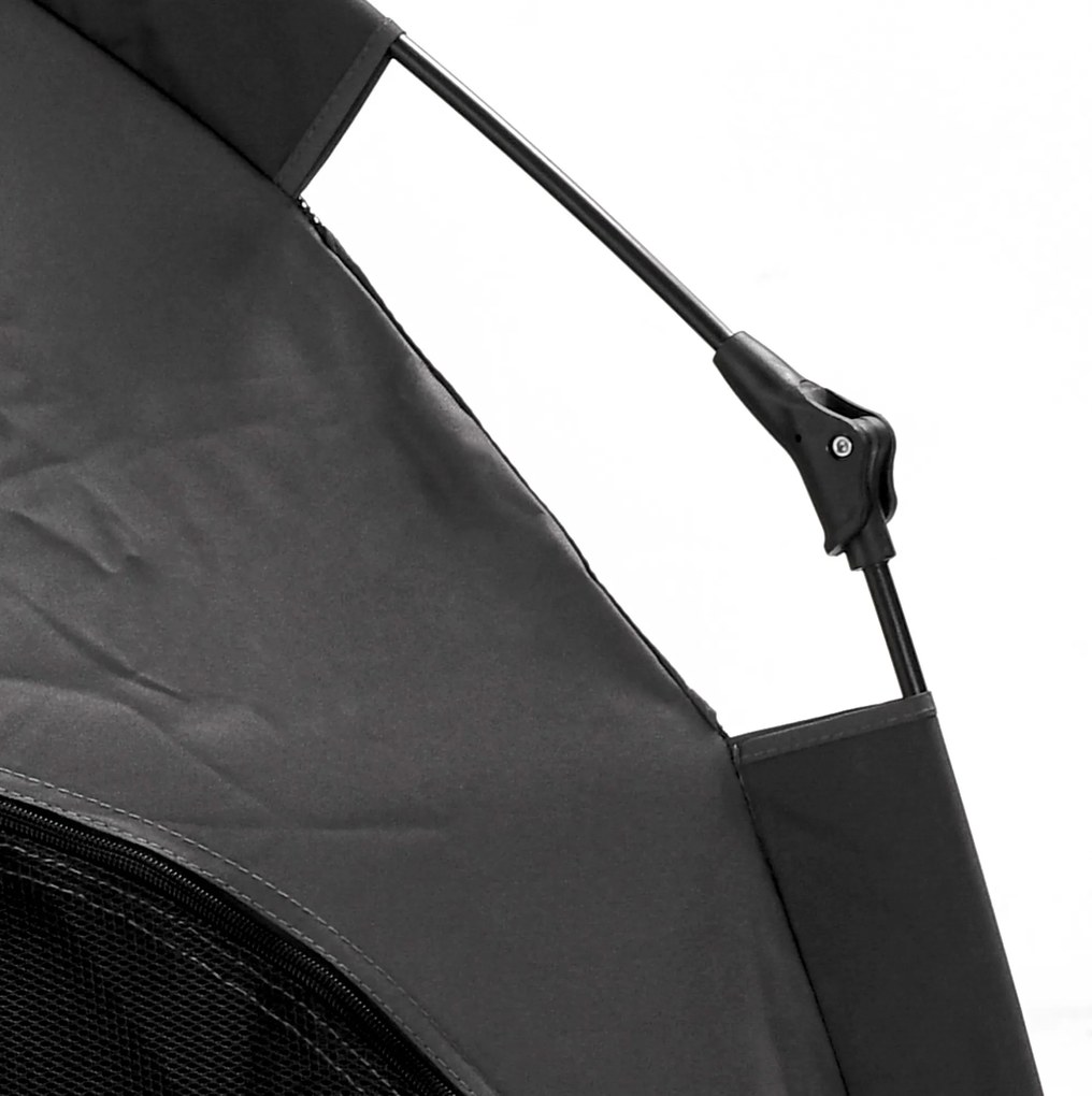 PawHut Namiot dla Zwierząt, Namiot dla Psów, składany, odporny na pogodę, buda dla dużych psów, Czarny