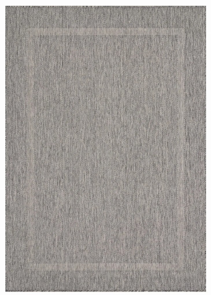 Dywan zewnętrzny Relax ramka szary 280 cm x 370 cm