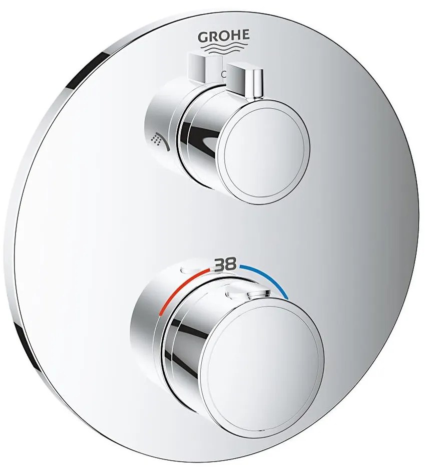 GROHE 24076000 - Termostatyczna bateria prysznicowa GROHTHERM chrom błyszczący