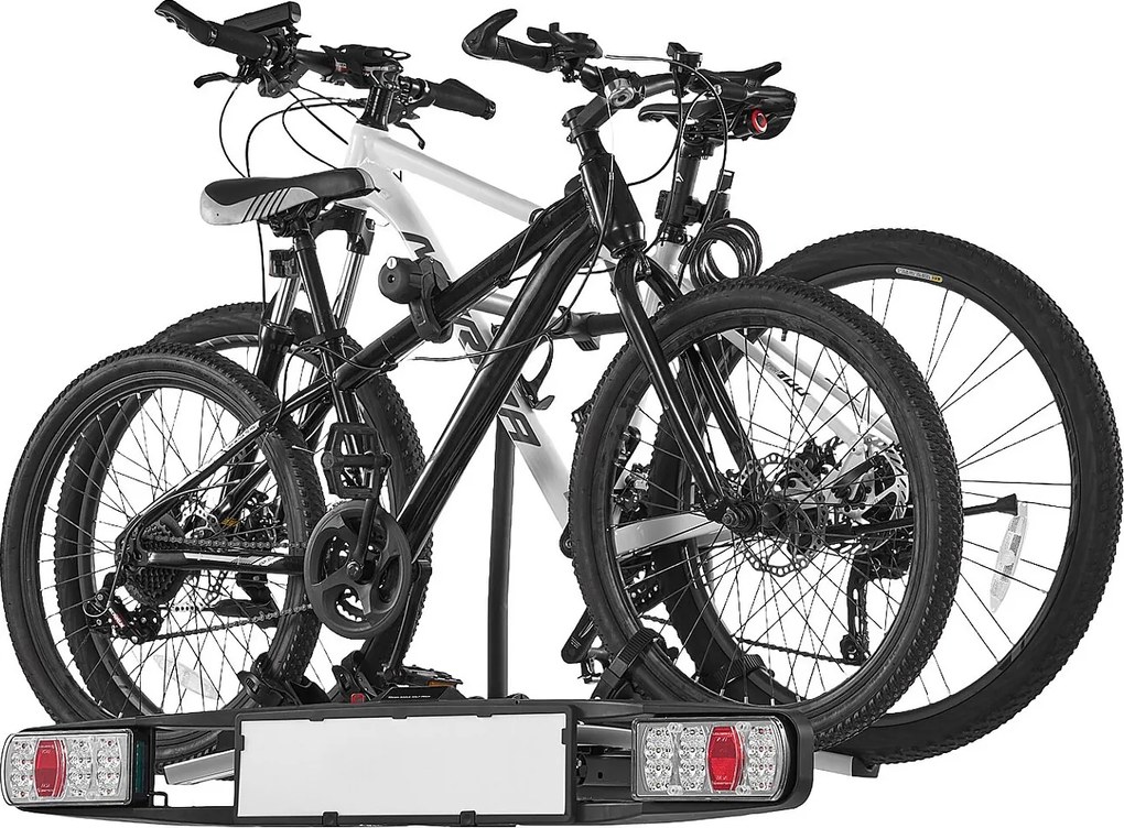 Wspornik do Przechowywania Rowerów, SucceBuy Bagażnik Rowerowy na Hak dla 2 Rowerów, Blokowalny Wspornik do Odbiorników 5 cm