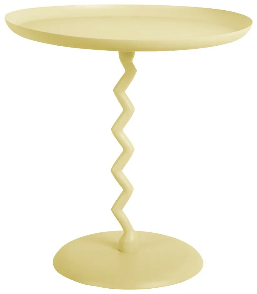 Metalowy okrągły stolik ø 40 cm Zig Zag – Leitmotiv
