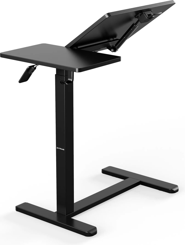 Stolik pod laptopa regulowany, mobilny, wielofunkcyjny, czarny: BILL
