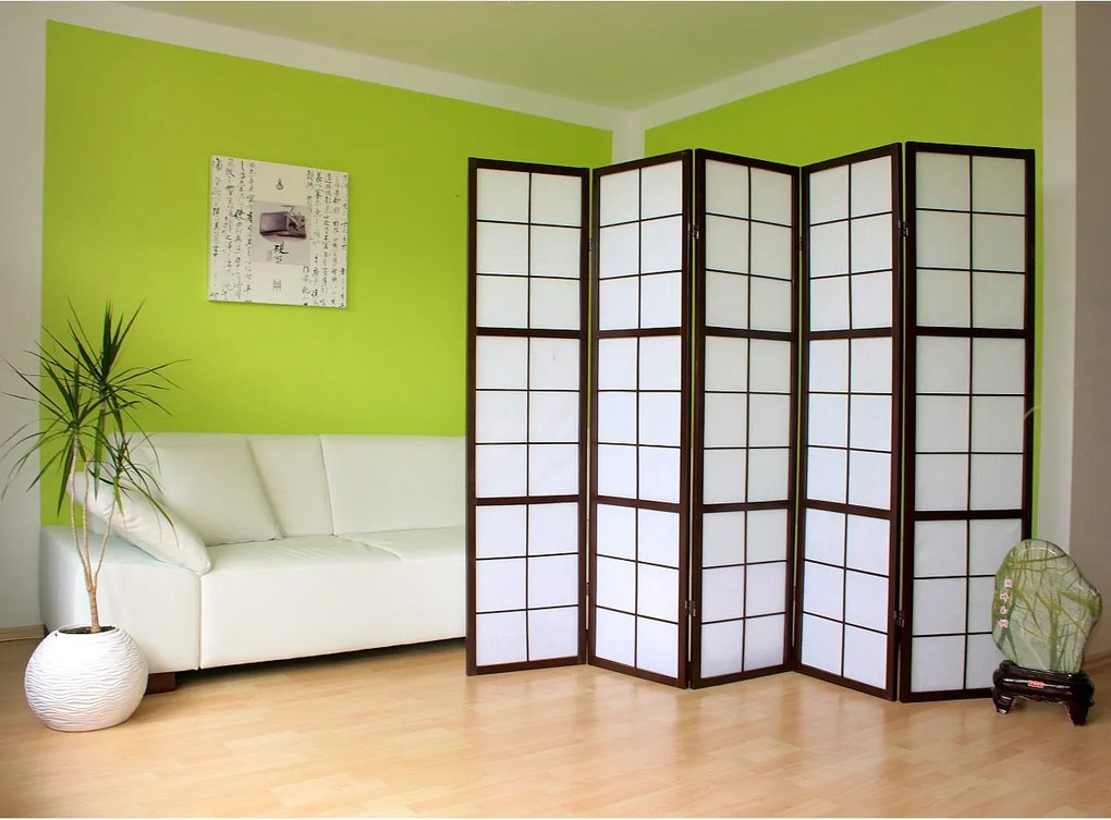 Parawan 175x220x2,2 cm czarny Shoji