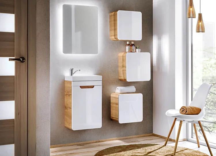 Ceramiczna umywalka prostokątna Giallo - biała