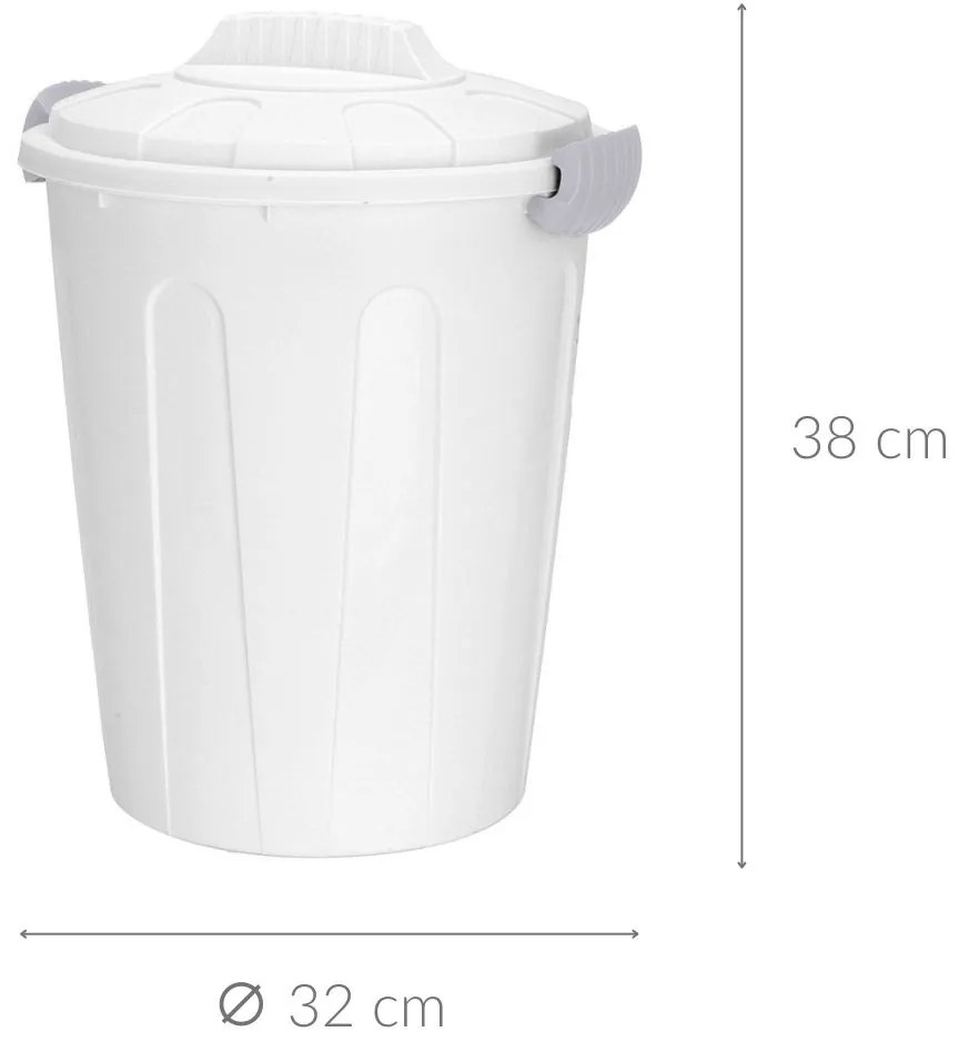 Kosz na śmieci z pokrywką, 23 l