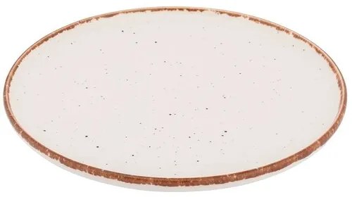 Altom Porcelanowy płytki talerz Reactive Ivory,26,5 cm