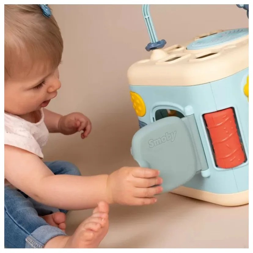 Smoby little sensoryczna kostka aktywności dla dzieci sorter labirynt 13w1