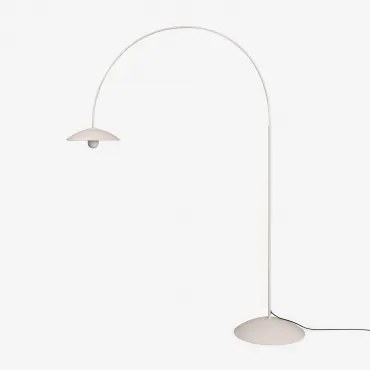Żelazna Lampa Podłogowa Ogrodowa Lomira Kremowa Tapioca - Sklum