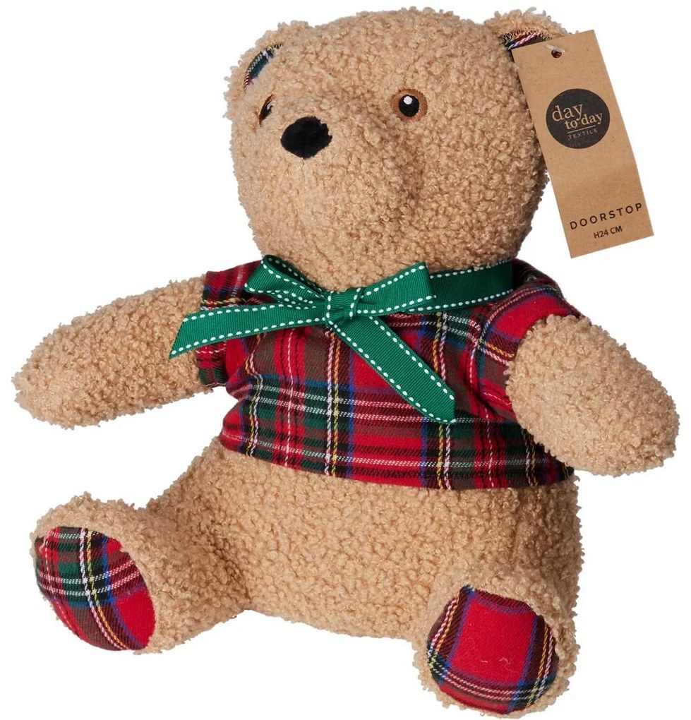 Ogranicznik drzwiowy Teddy czerwony, 24 x 16 cm