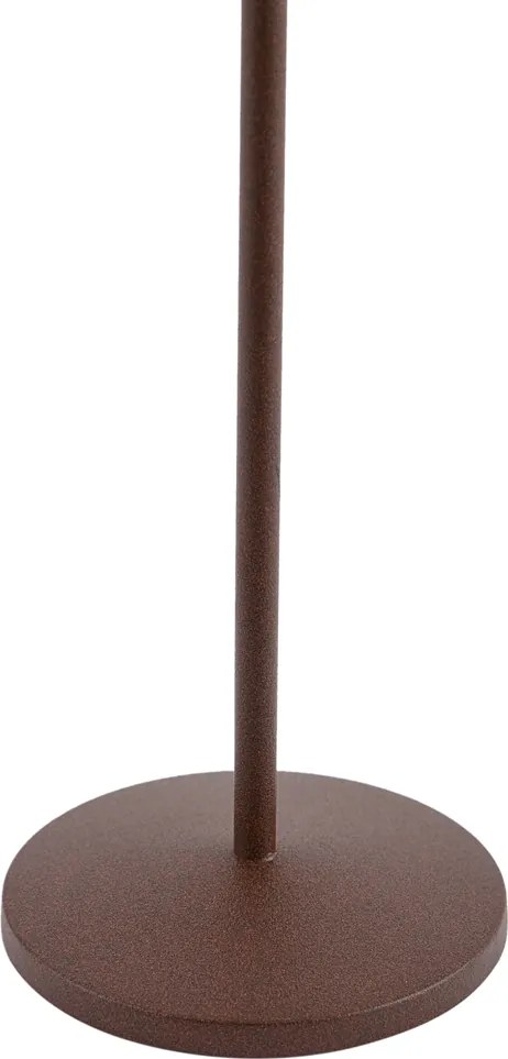 Lampa stołowa rdzawy brąz z LED, akumulatorem i stacją ładującą IP65 - Raika