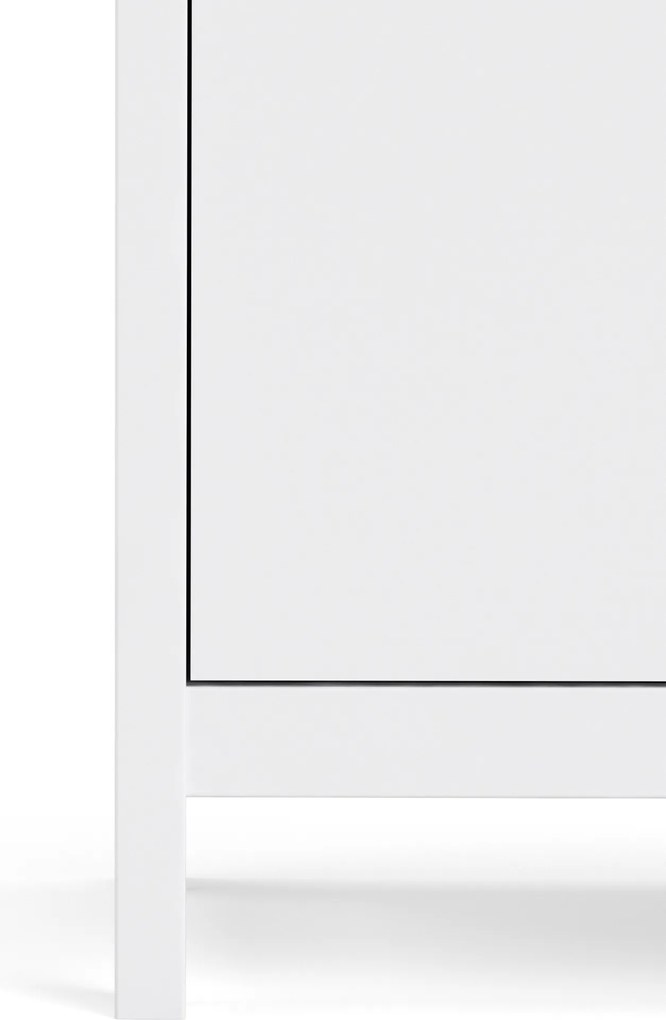 Komoda pokojowa z szafkami i szufladą Madrid 2+1 biały mat