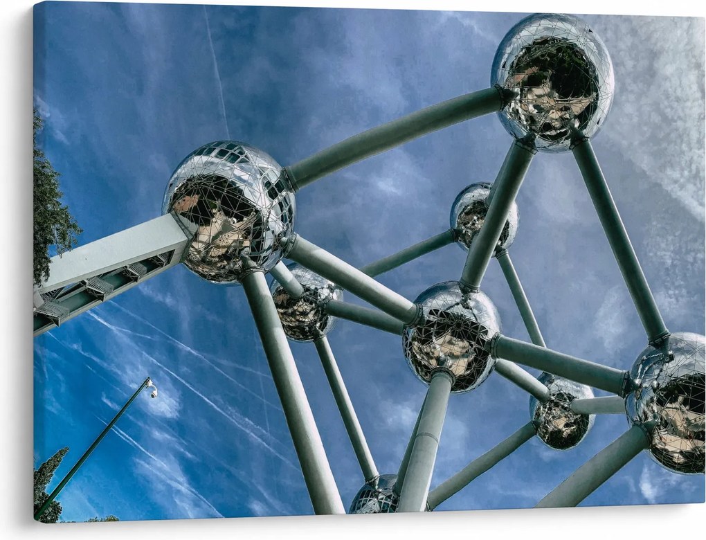 Obraz - Atomium w Brukseli (70x50 cm)