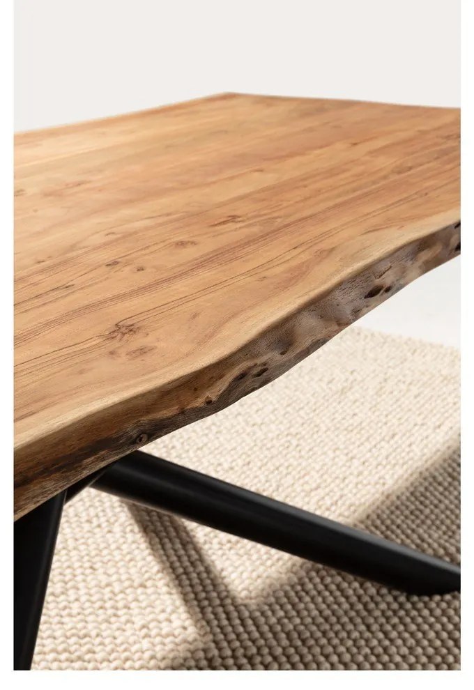 Stół z litego drewna akacjowego 100x220 cm Anuri – MOME