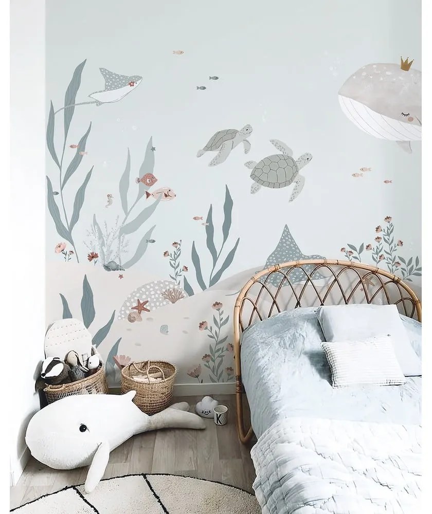 Tapeta dziecięca 400 cm x 248 cm Dreamy Seabed – Lilipinso