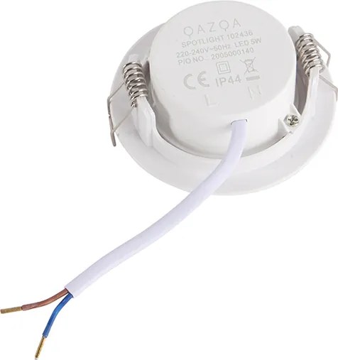 Zestaw 5 wpuszczanych reflektorów białych z 3-stopniowym ściemniaczem - Ulo