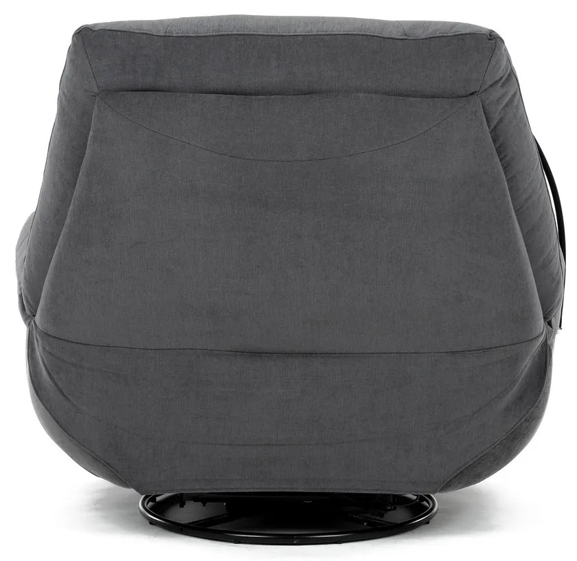 Elektryczny fotel z wbudowanym sterowaniem, szary