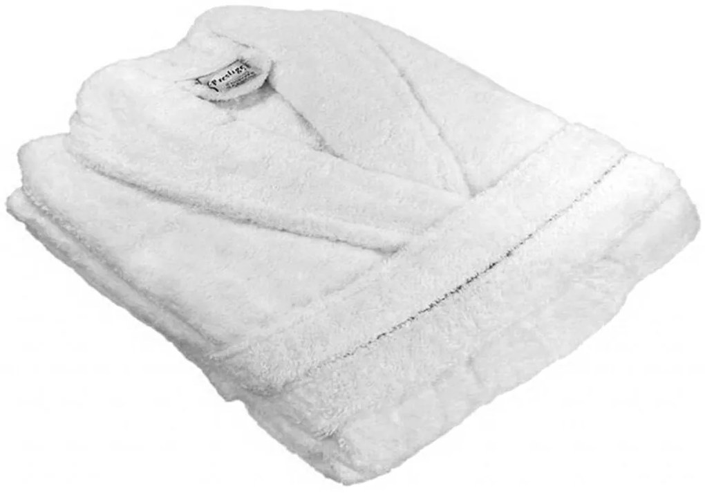 Szlafrok frotte Deluxe biały Wielkość: XL