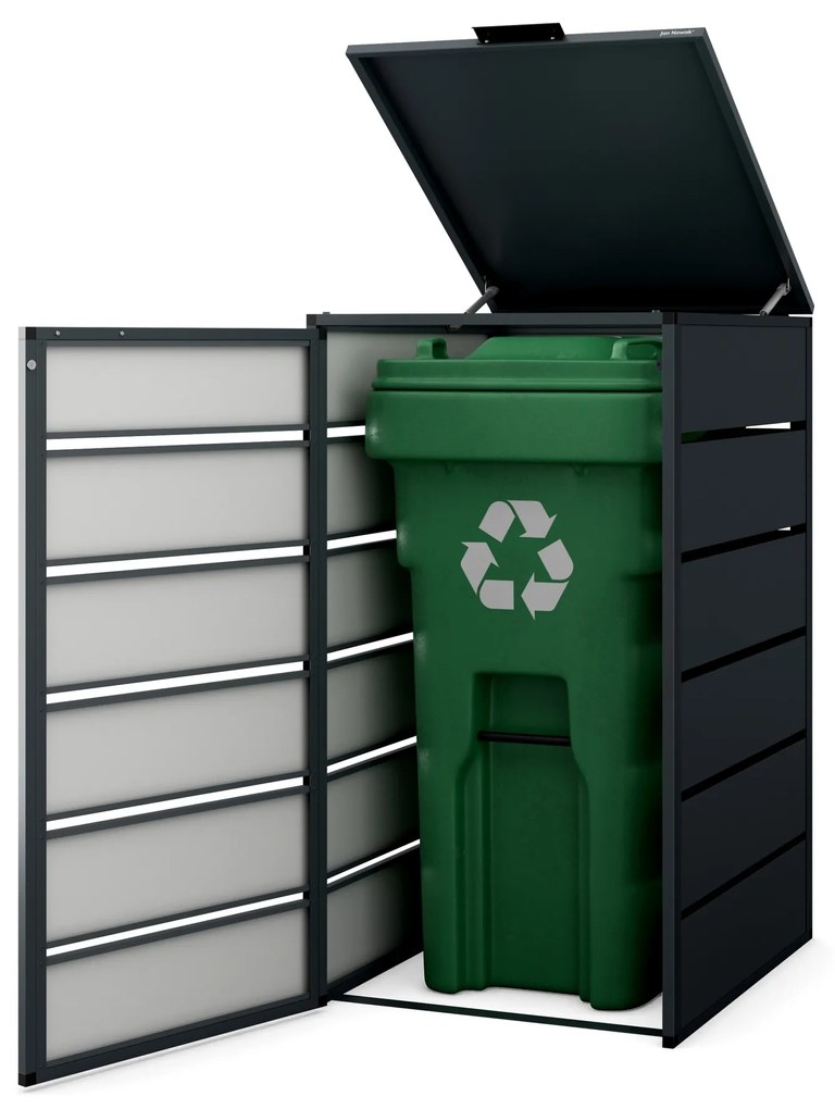 Zabudowa śmietnikowa 240L jednokomorowa, antracyt