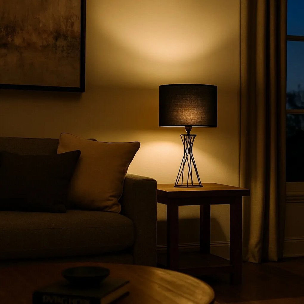 Rabalux 74082 lampa stołowa Nivra, czarny