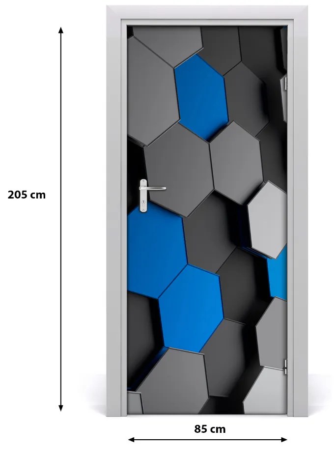 Naklejka samoprzylepna na drzwi Abstrakcja 3D