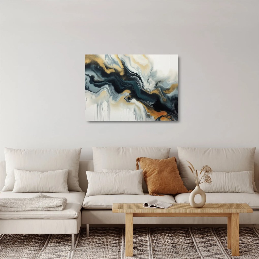 Obraz na szkle - Rysunek marmurkowy (70x50 cm)