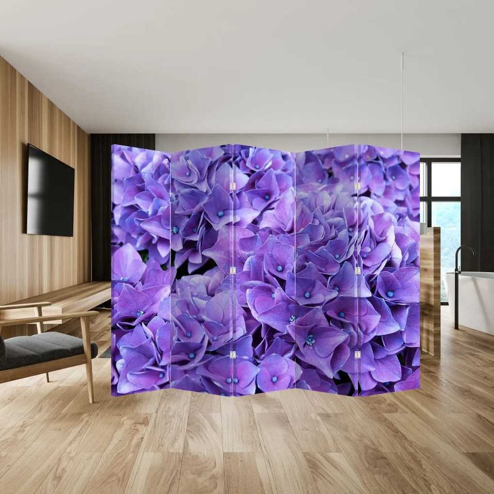 Parawan - Fioletowy kwiat (210x170 cm)
