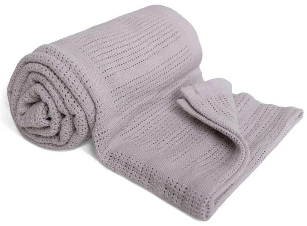 Babymatex Kocyk dziecięcy Sisi jasnoszary, 75 x 100 cm