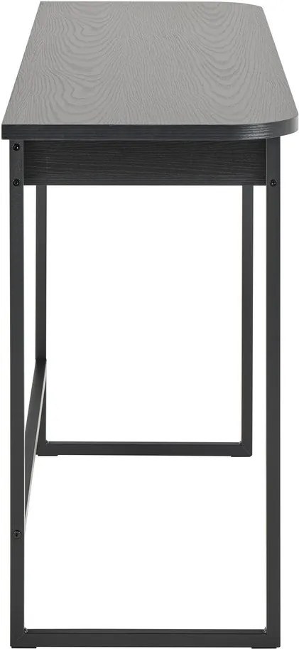 Czarna konsola w dekorze jesionu 40x140 cm Darlington – Actona