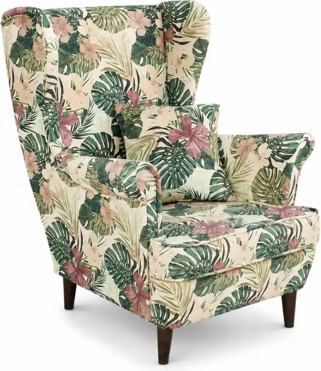 Designerski fotel uszak Tropic w wielu kolorach
