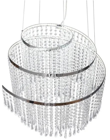 Lampa wisząca LED w kolorze srebra ø 48 cm Pomp – Trio