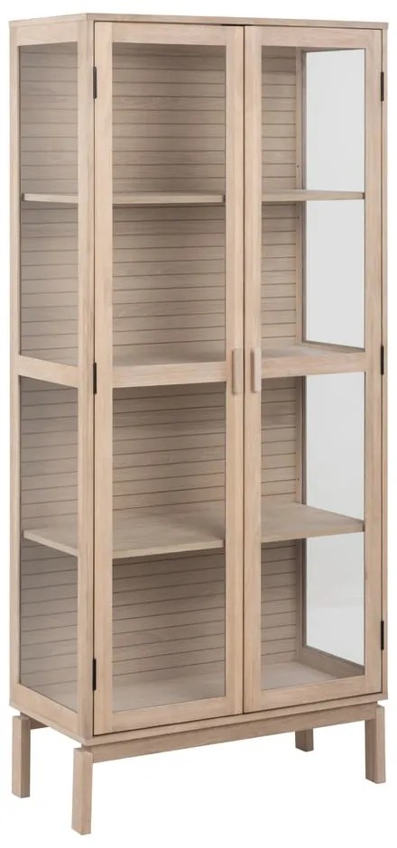 Witryna w dekorze dębu 80x180 cm Linley – Actona