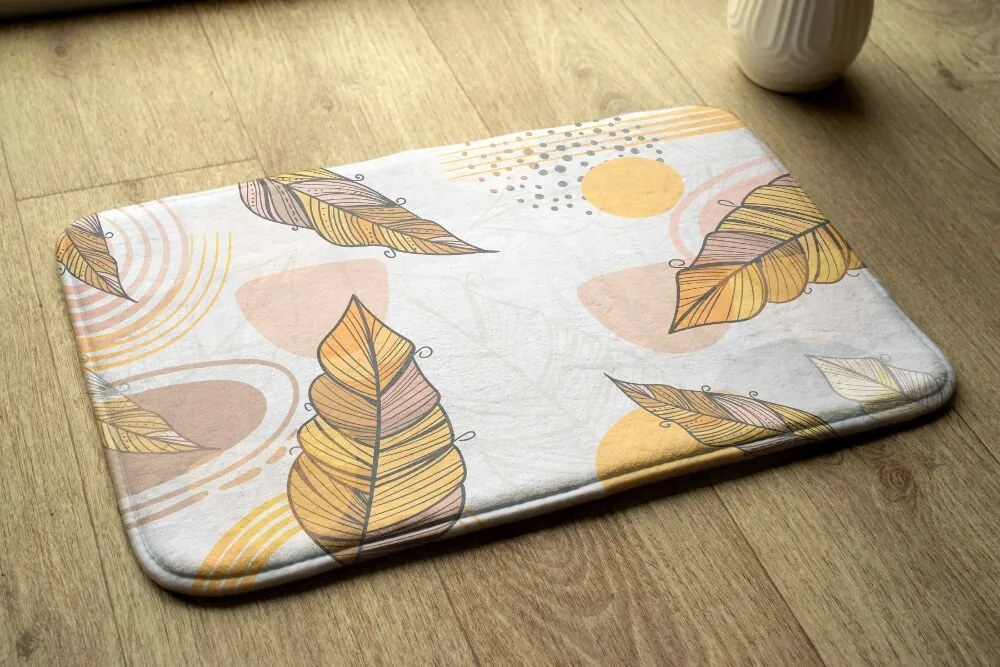 Dywanik do łazienki Dywanik do łazienki Żółte Liście