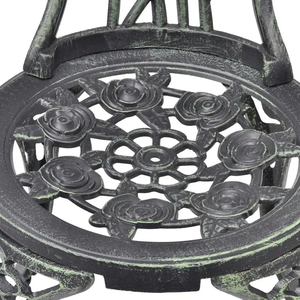 Zestaw metalowych krzeseł ogrodowych Safari - zielony
