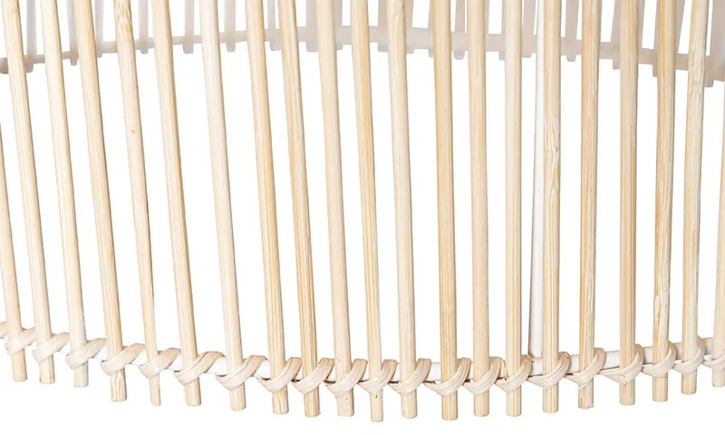 Skandynawska lampa wisząca bambusowa - Natasja Rustykalny / Vintage Oswietlenie wewnetrzne