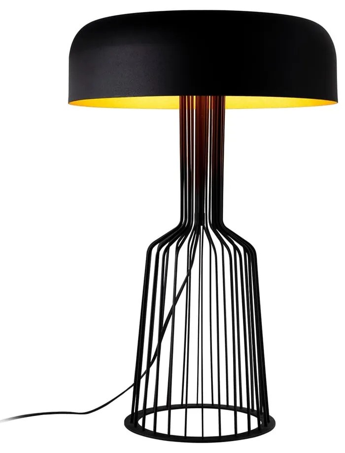 Czarna lampa stołowa z metalowym kloszem (wysokość 57 cm) Fellini – Opviq lights