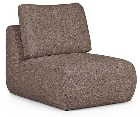 Brązowy fotel z materiału bouclé Mirel – Rodier