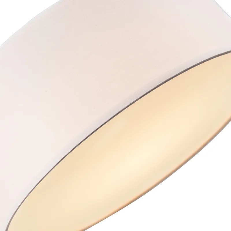 Lampa sufitowa różowa 40 cm z LED - Drum LED Nowoczesny Oswietlenie wewnetrzne