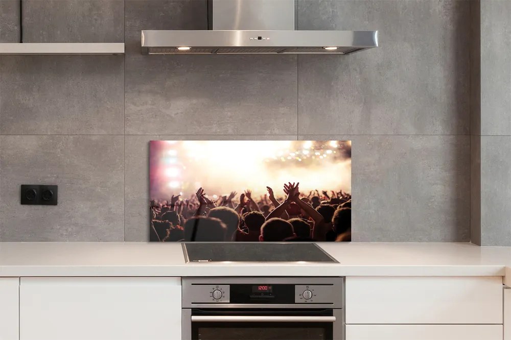 Szklany Panel Tłum na Koncercie