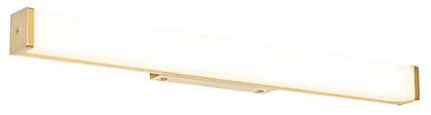 Lampa ścienna do łazienki mosiądz 62 cm z LED IP44 - Cascada