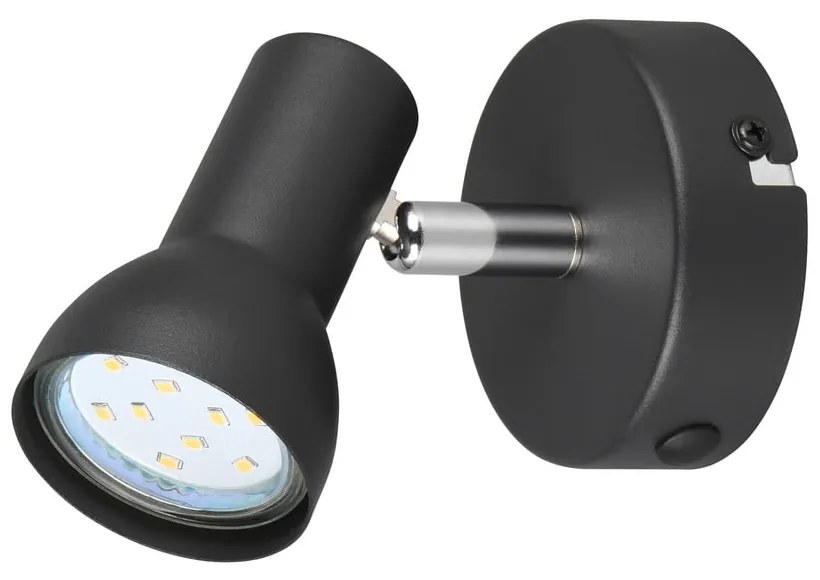 Czarna lampa punktowa ø 8 cm Cantar – Trio