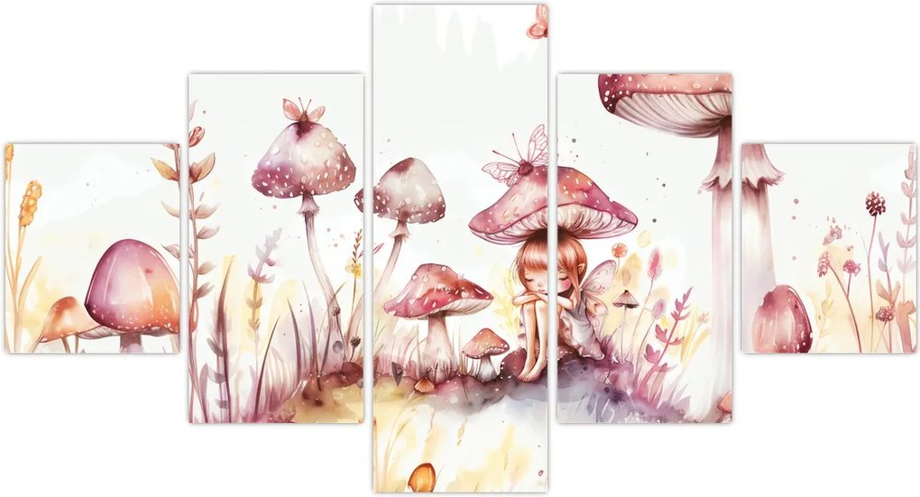 Obraz - Różowa wróżka (125x70 cm)