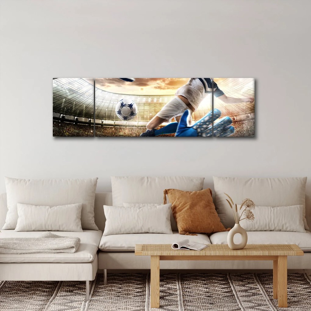 Obraz - Piłkarz (170x50 cm)