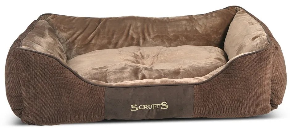 Brązowe pluszowe legowisko dla psa 70x90 cm Scruffs Chester XL – Plaček Pet Products