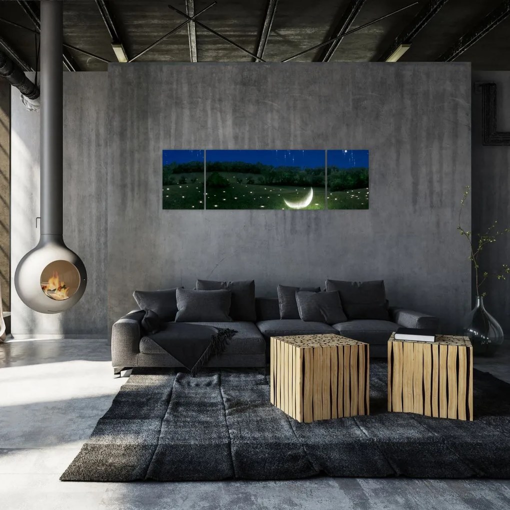 Obraz - Spadające niebo (170x50 cm)