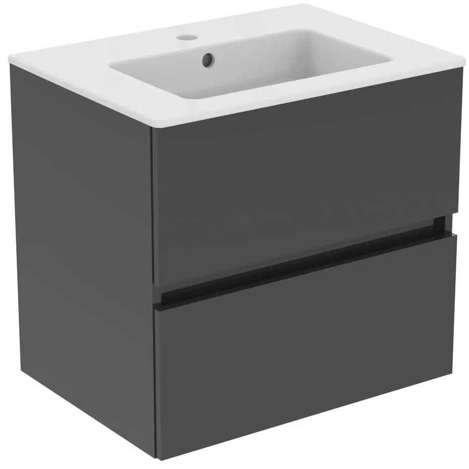 Szara wisząca szafka pod umywalkę 60x55 cm Eurovit+ – Ideal Standard