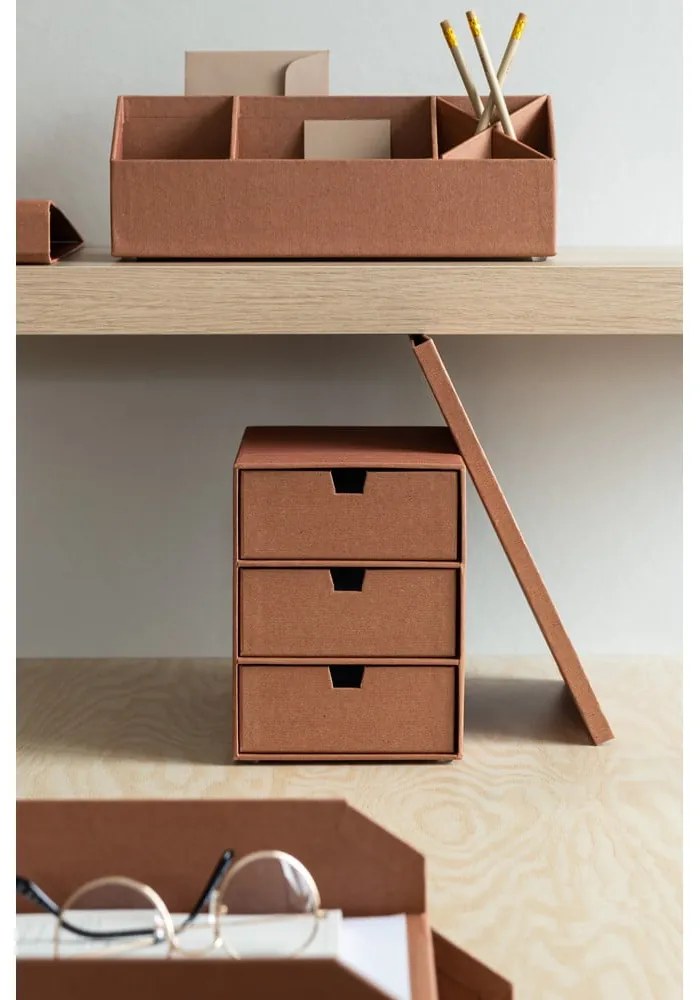 Kartonowy organizer z szufladką Ingrid Restore Paper Laminate – Bigso