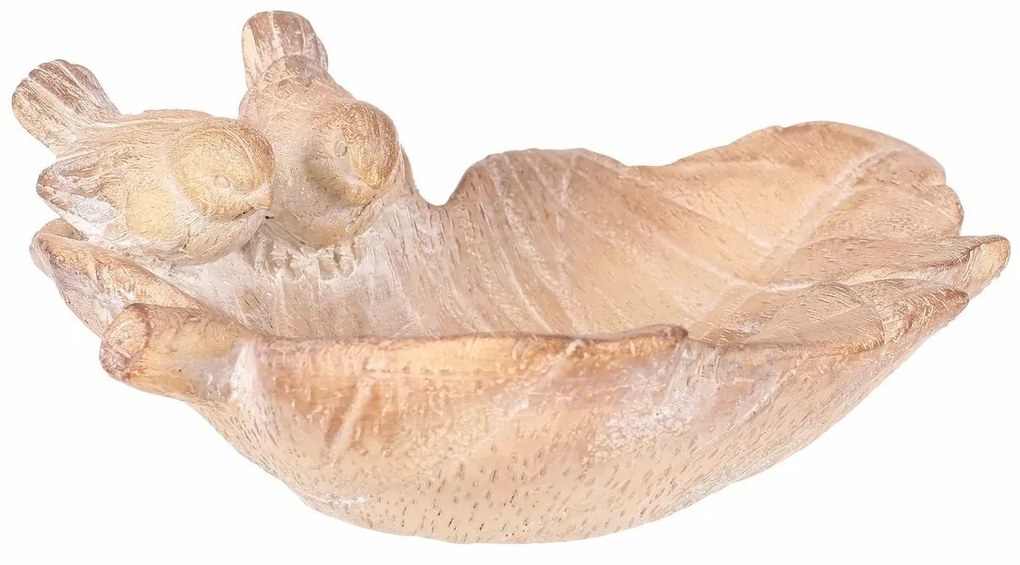 Poidło dla ptaków Liść ptaszka, ceramika MgO 21 x18 x 7 cm