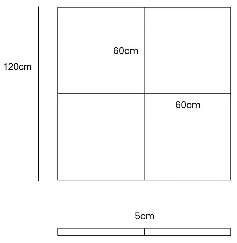 Mata do zabawy dla dzieci w kolorze khaki 120x120 cm – Meowbaby