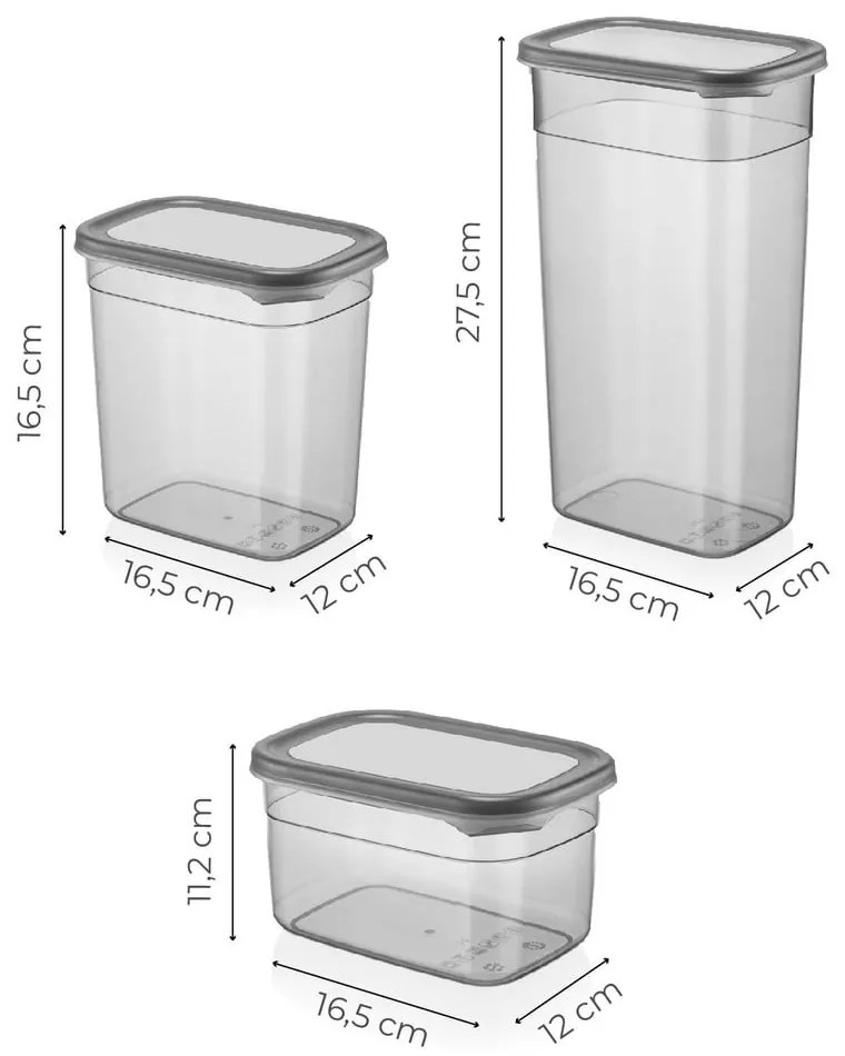 Pojemniki na żywność 18 szt. na żywność Fresco – Hermia