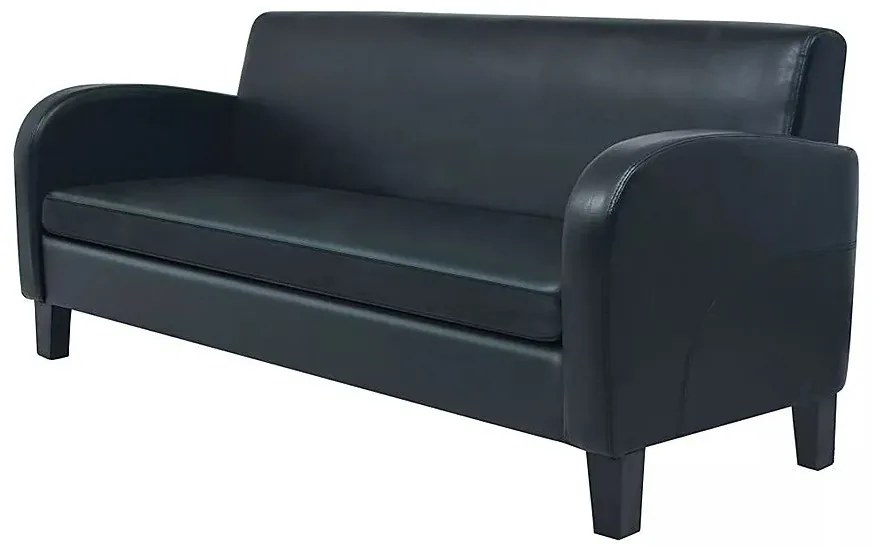 Trzyosobowa sofa czarna R8-F41